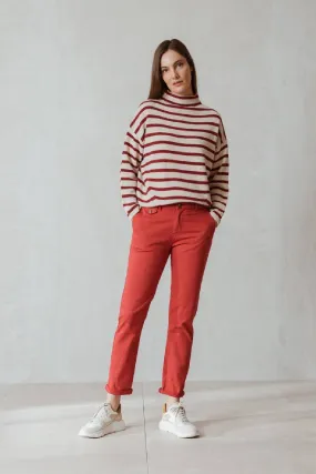 Chino Luca Pants - Rojo | Indi & Cold - Clearance