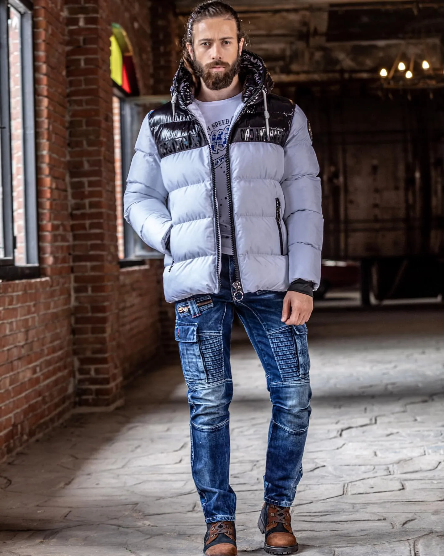 Cipo &amp; Baxx SOUTHPOLE men's bomber jacket CM183