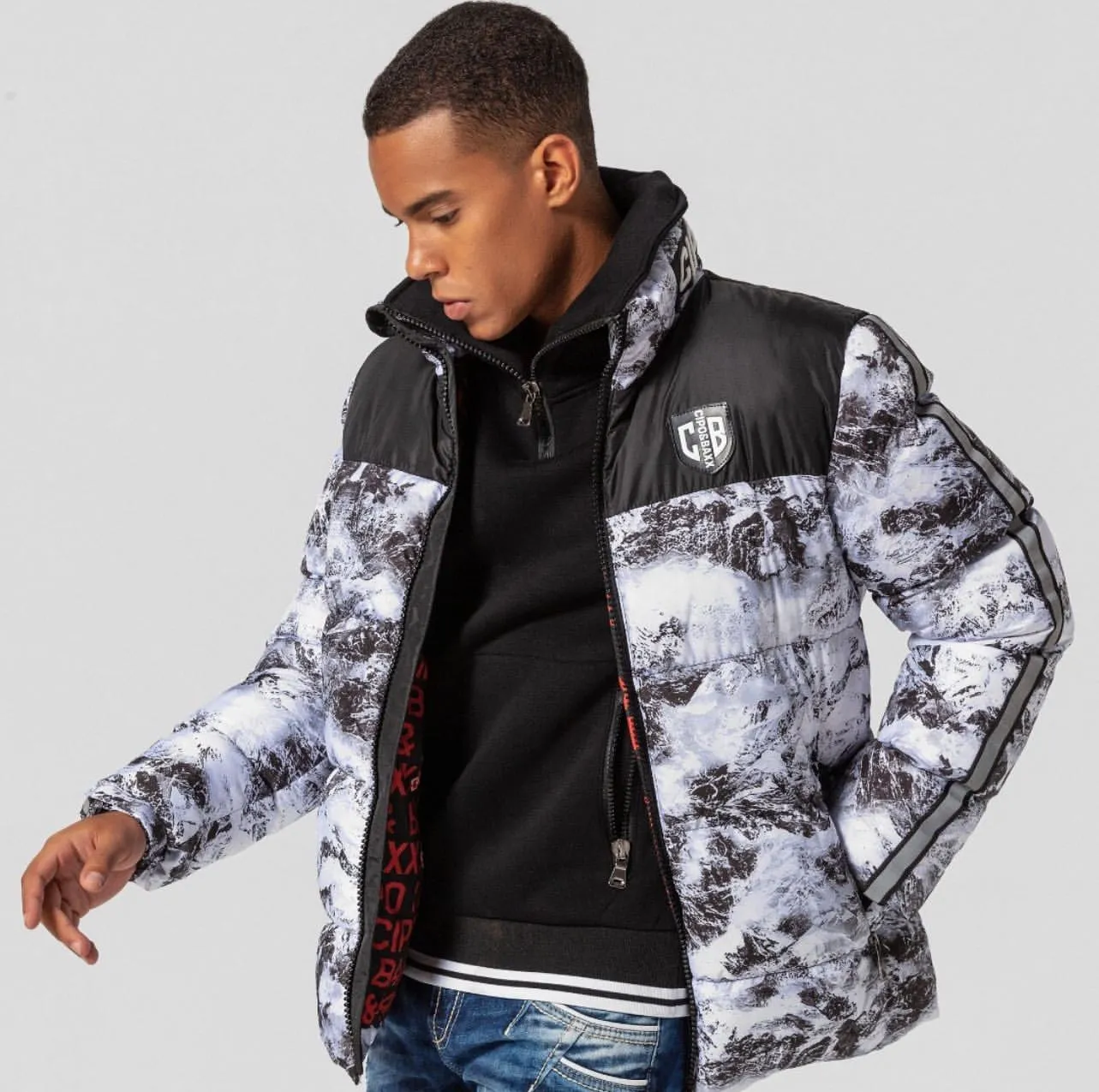 Cipo &amp; Baxx SOUTHPOLE men's bomber jacket CM183