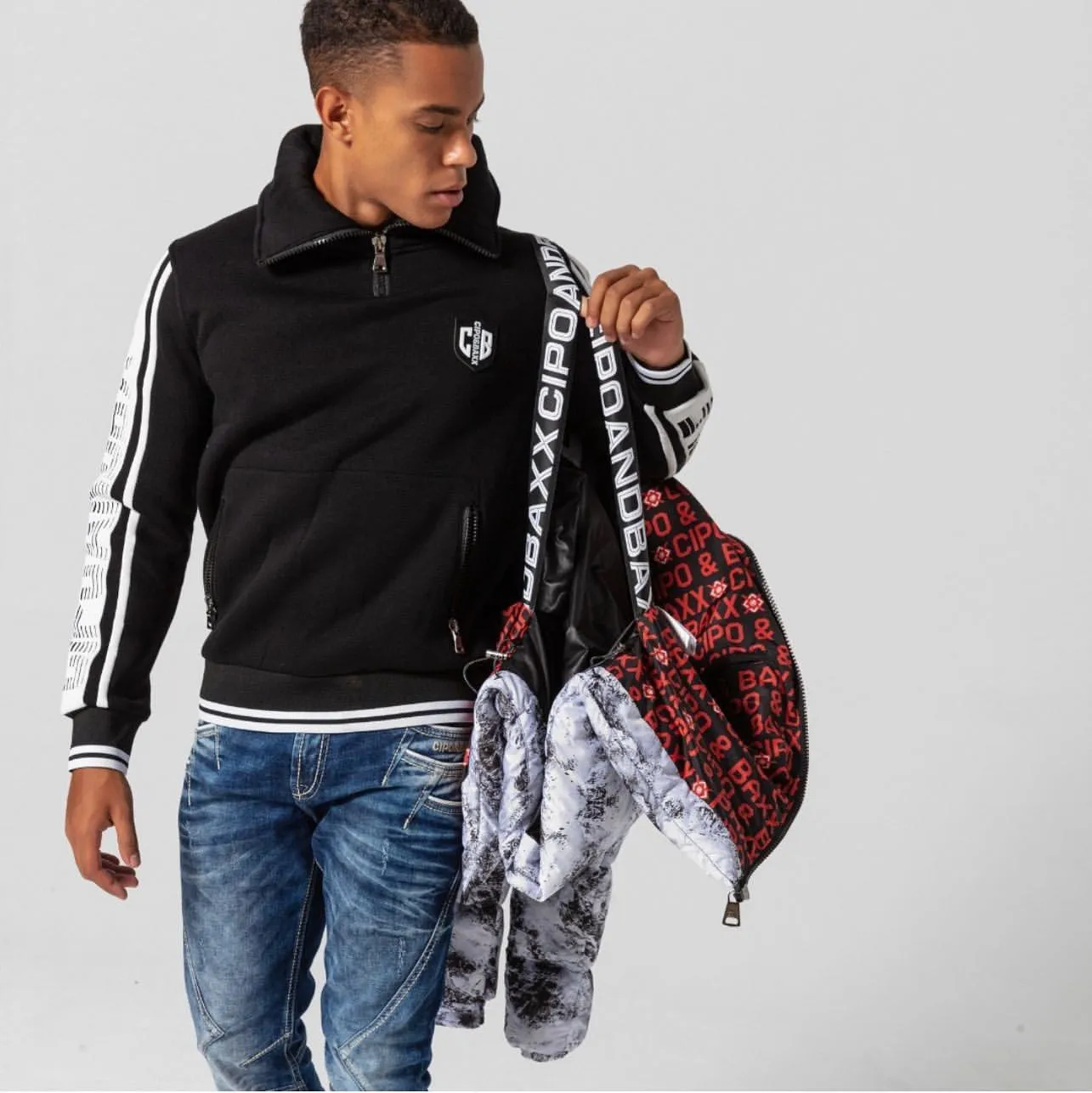 Cipo &amp; Baxx SOUTHPOLE men's bomber jacket CM183