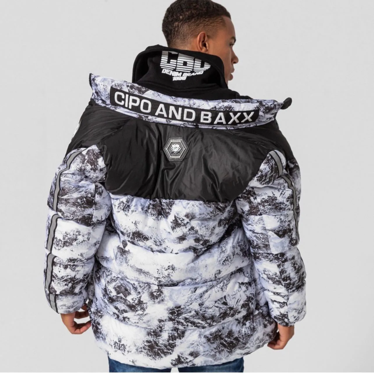 Cipo &amp; Baxx SOUTHPOLE men's bomber jacket CM183
