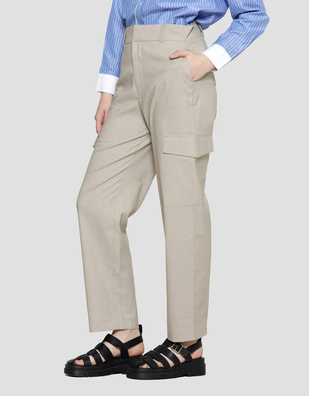 Connexion Pv Spandex Cargo Celana Panjang Wanita