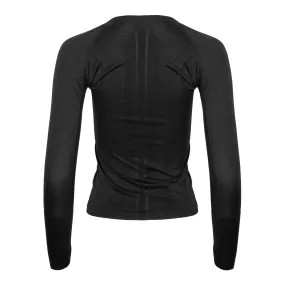 HORZEHOODS® Black Long Sleeve Vest Top