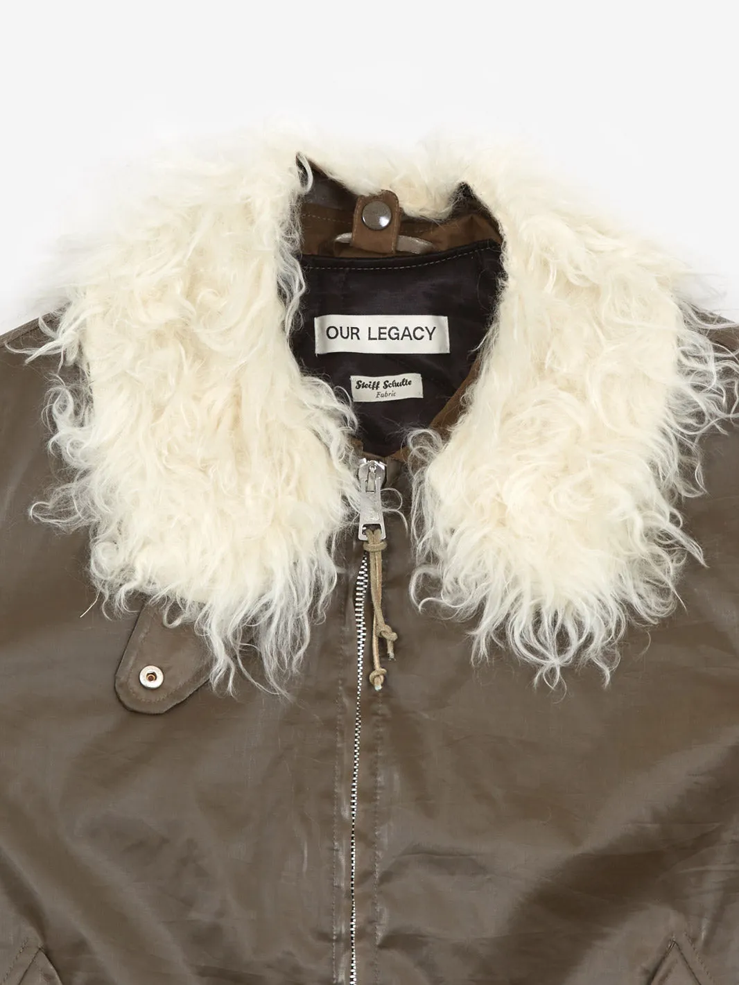 Our Legacy Glyptodon Bomber - Army Green Shimmer Tech