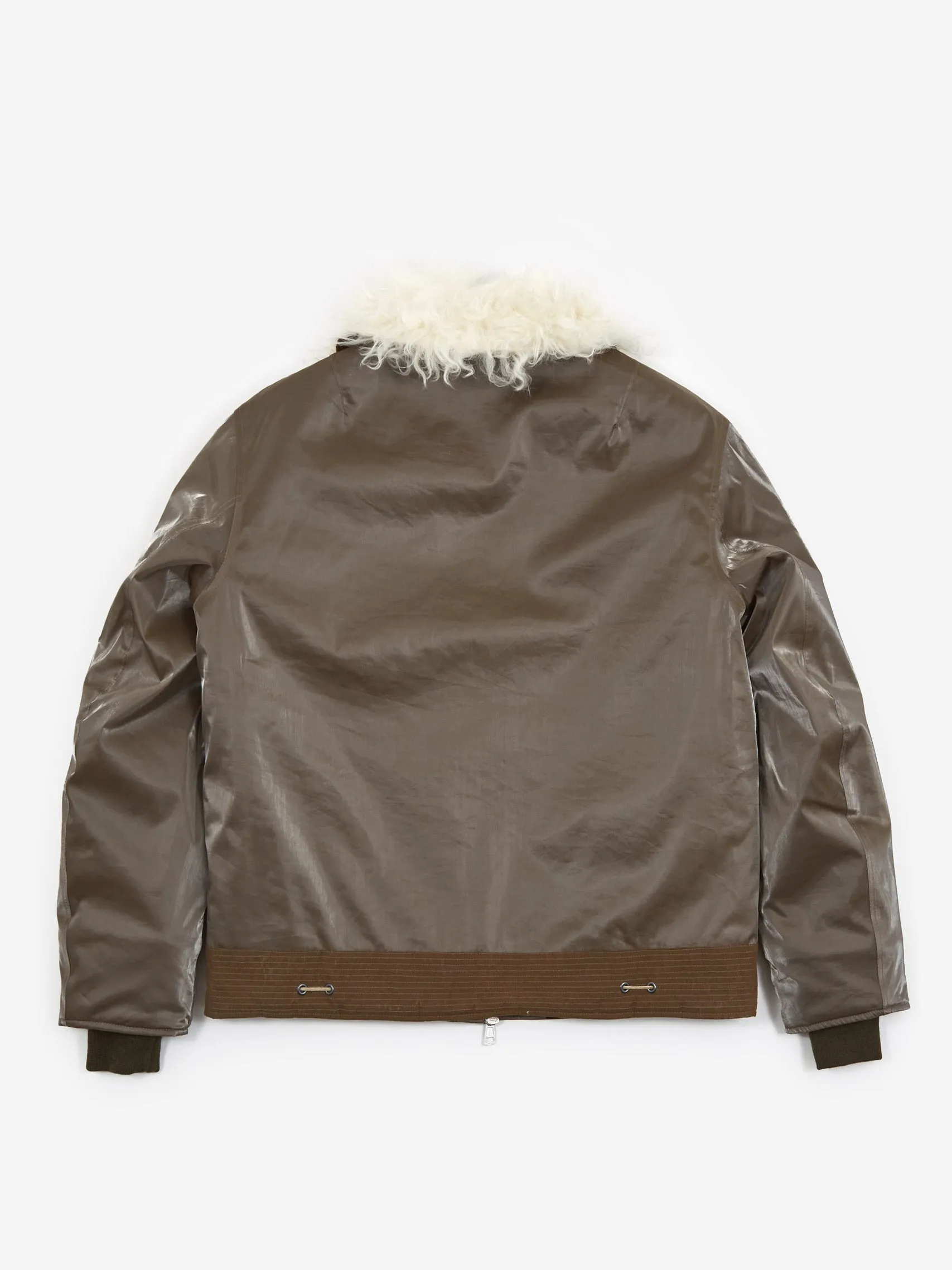 Our Legacy Glyptodon Bomber - Army Green Shimmer Tech