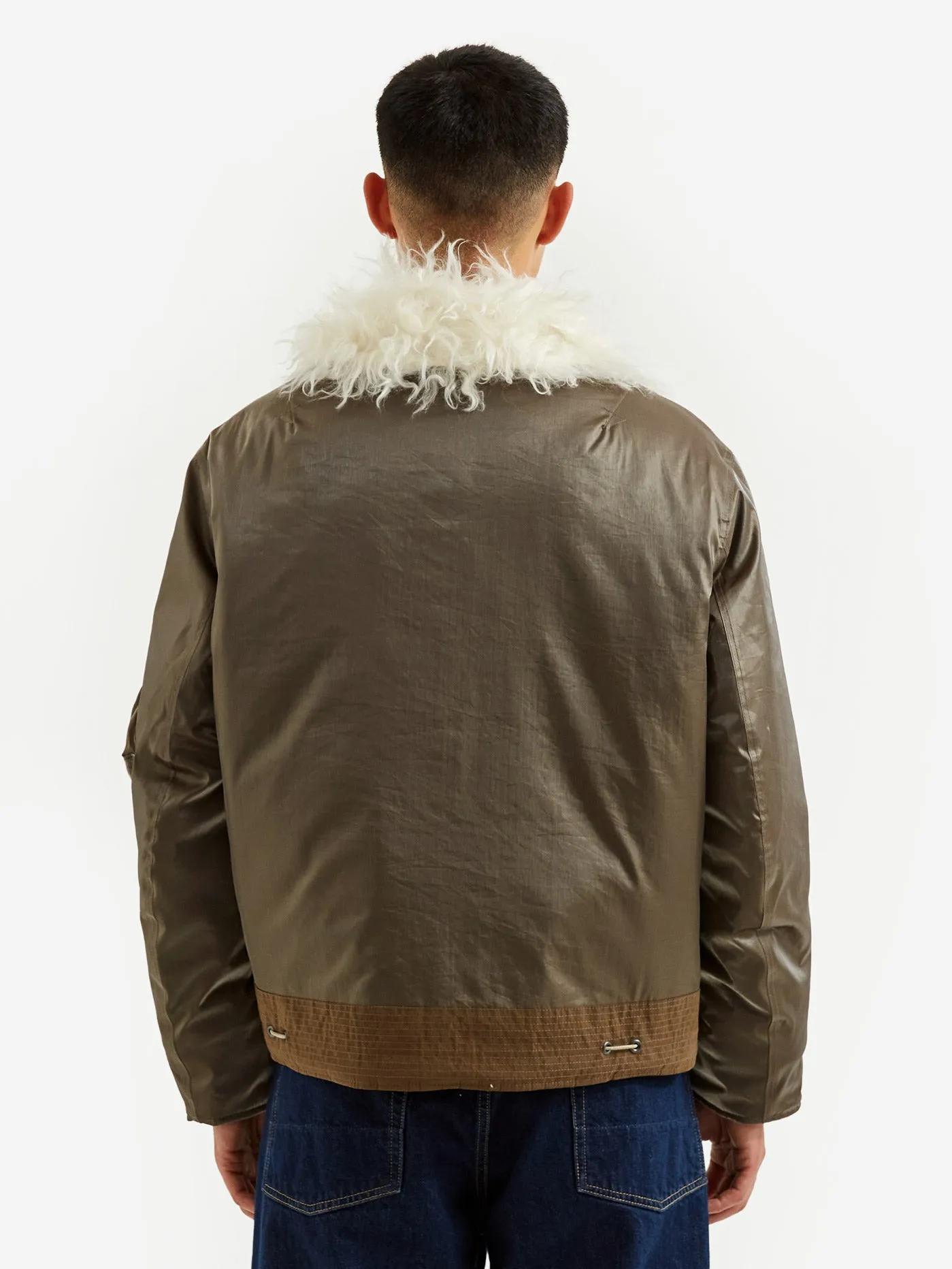 Our Legacy Glyptodon Bomber - Army Green Shimmer Tech