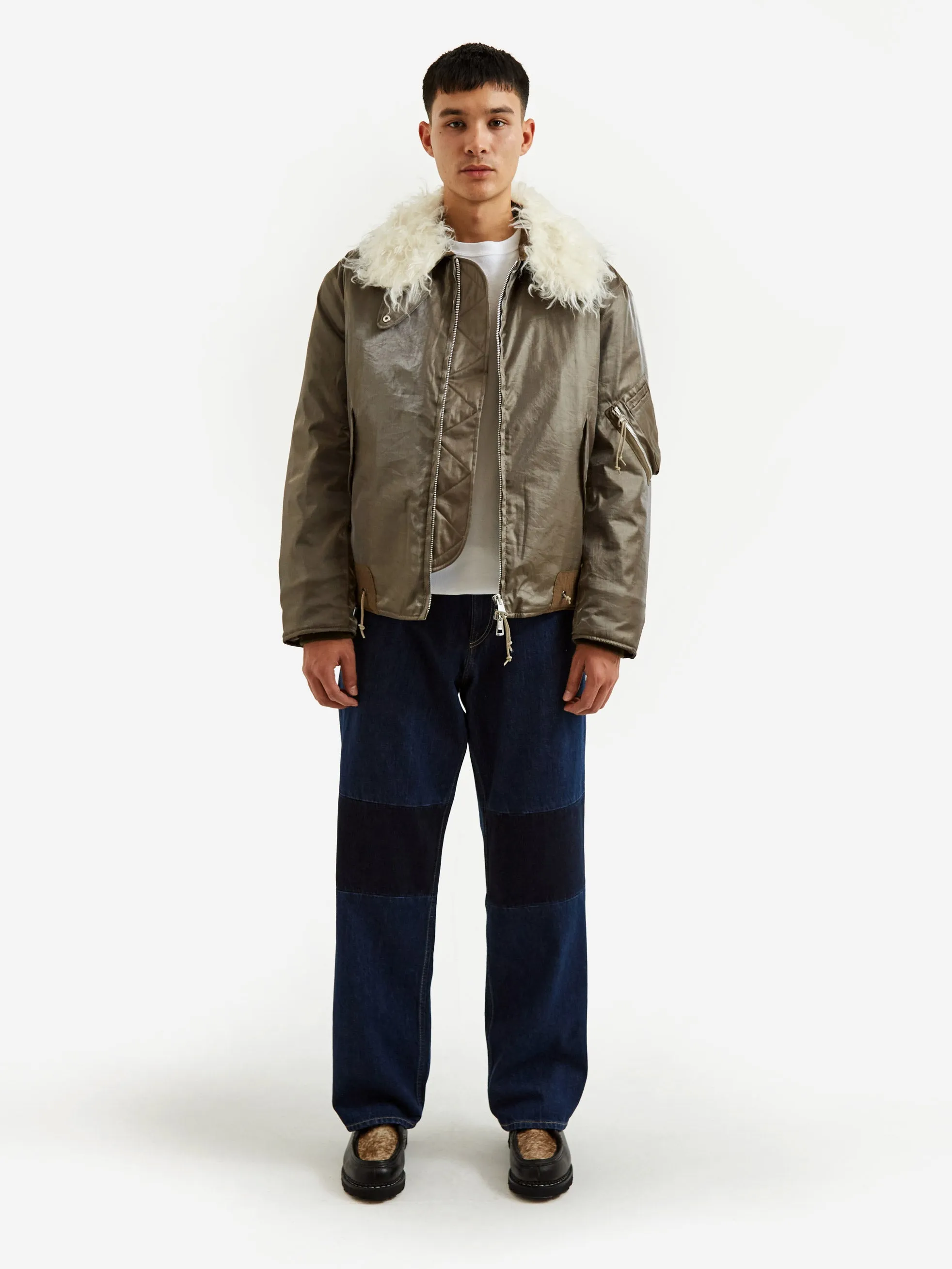 Our Legacy Glyptodon Bomber - Army Green Shimmer Tech