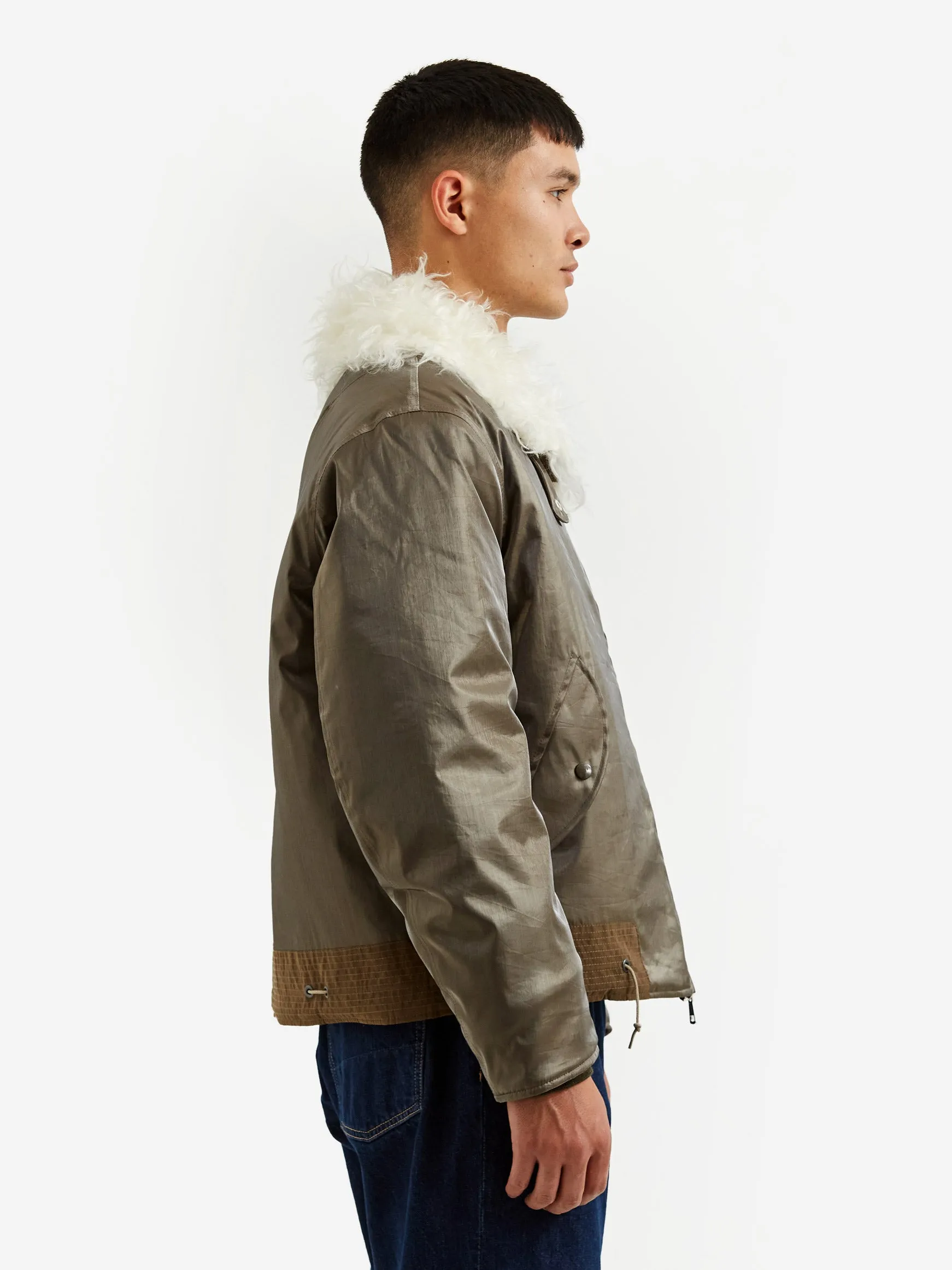 Our Legacy Glyptodon Bomber - Army Green Shimmer Tech