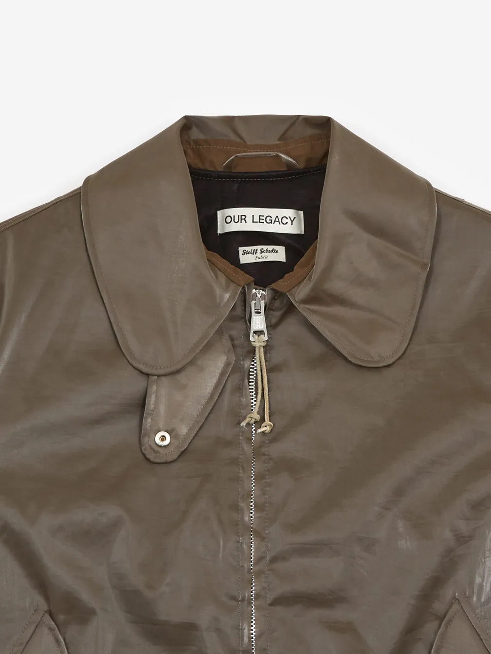 Our Legacy Glyptodon Bomber - Army Green Shimmer Tech