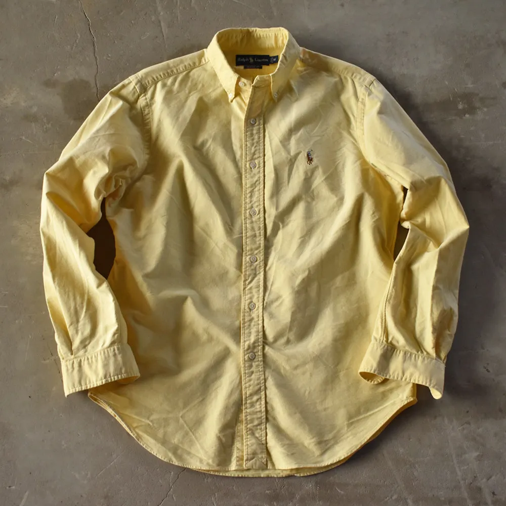 Ralph Lauren/ラルフ ローレン “CLASSIC FIT” イエロー ボタンダウンシャツ　230515